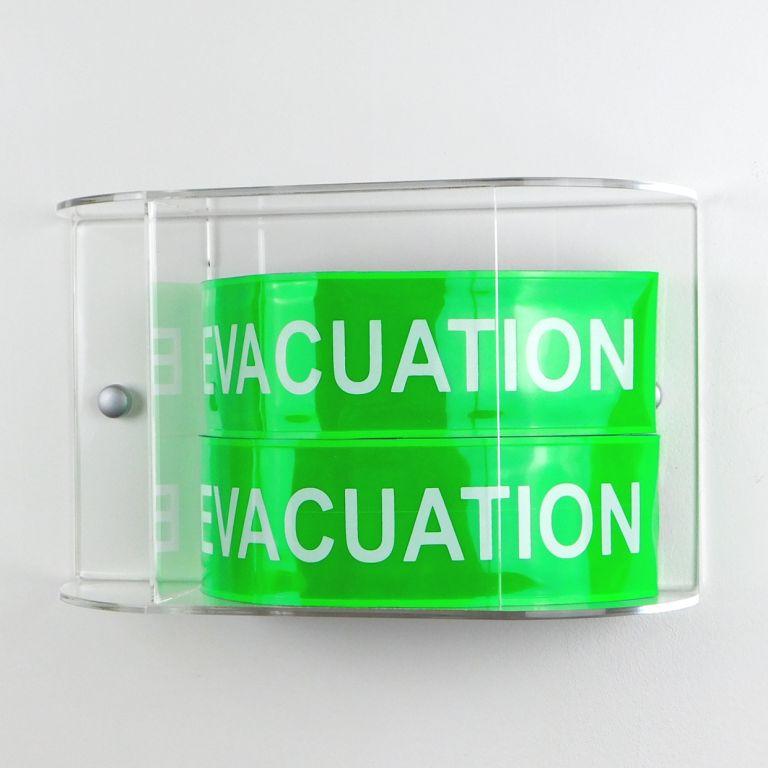 Pack brassards velcro evacuation 2